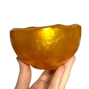 Kenny Mack Steelite Tangerine Wave Pearl Resin Condiment Bowl Dishwasher Safe